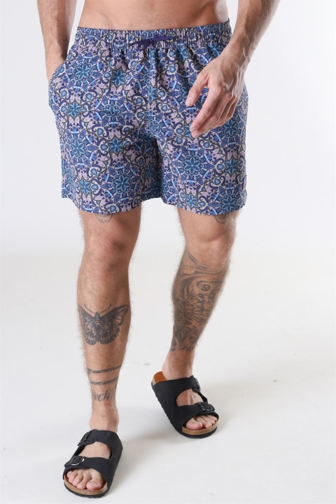 Les Deux Psycadelic Badeshorts Purple