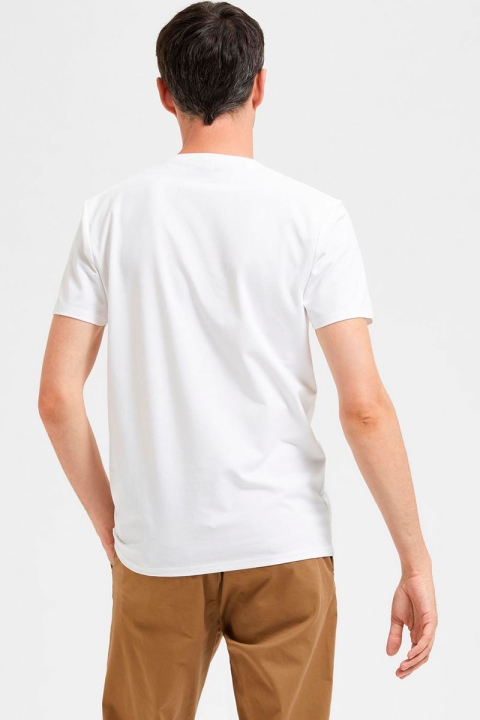 Selected Hael O-neck Tee Bright White