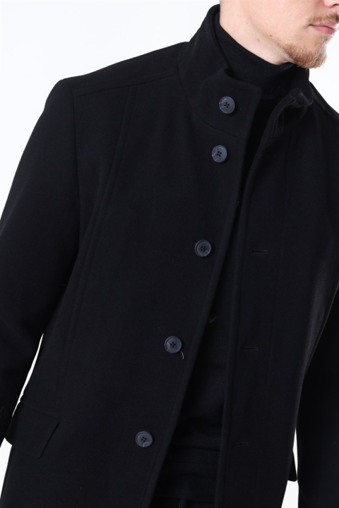 Selected Morrison Wool coat Black