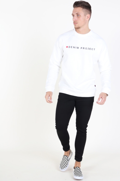 Denim Project Logo Crew Sweatshirts Off White