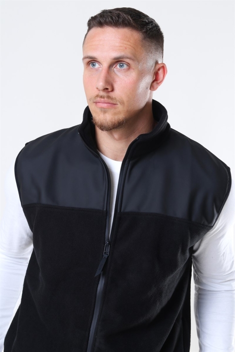 Rains Fleece Vest Black