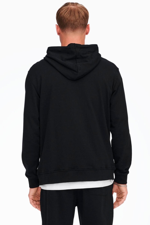 ONLY & SONS ELON LOGO HOOD SWT Black