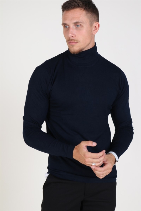 Tailored & Originals Knit - Morris Rollneck Insignia Blue