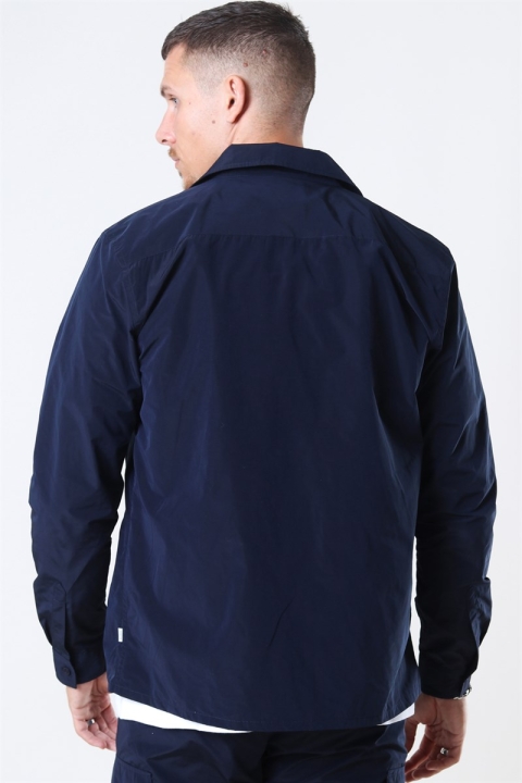 WoodBird Klarc Zip Shirt Navy