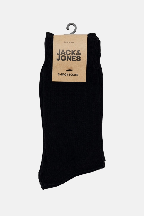 Jack & Jones JACBASIC BAMBOO SOCK 5 PACK NOOS Black Black - Black - Black - Black