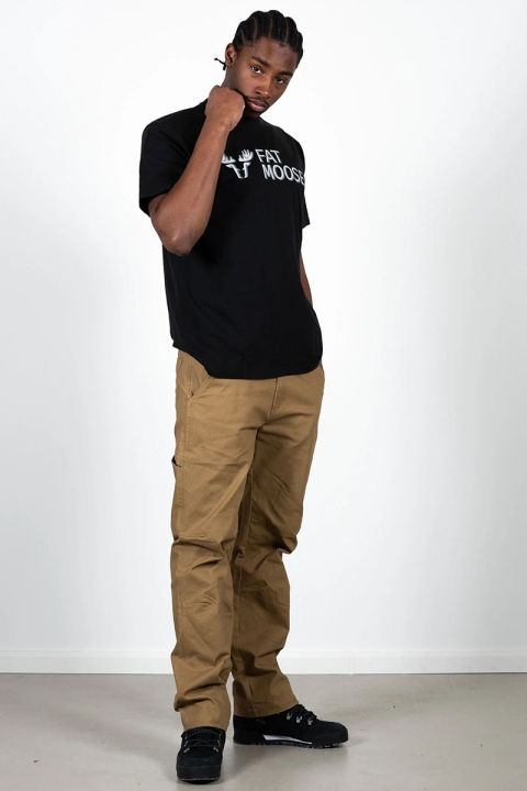 Fat Moose FM Logo Organic Tee Black