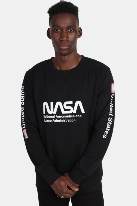 Mister Tee Nasa US Crewneck Sweatshirts Black