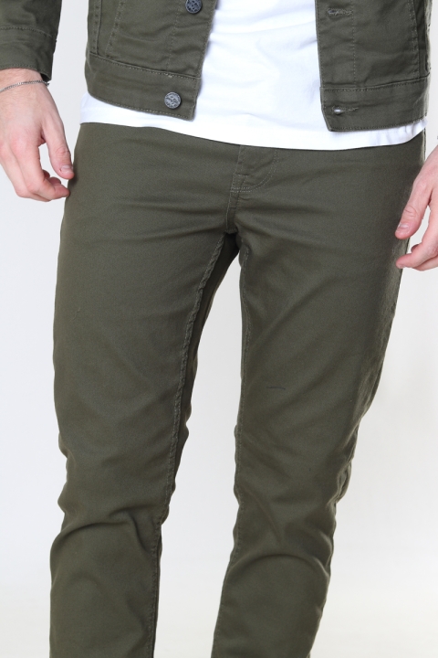 ONLY & SONS LOOM SLIM TWILL Olive Night