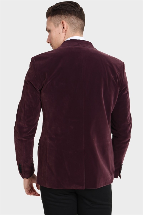 Only & Sons Teo Slim Velour Blazer Fudge