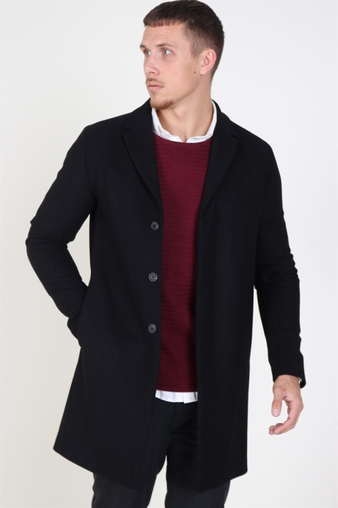 Selected Brove Wool coat Black