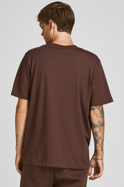 Jack & Jones JORELLIOT TEE CREW NECK KA Seal Brown