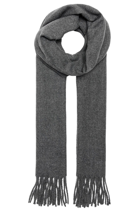 ONLY & SONS Carlo Wool Scarf  Dark Grey Melange
