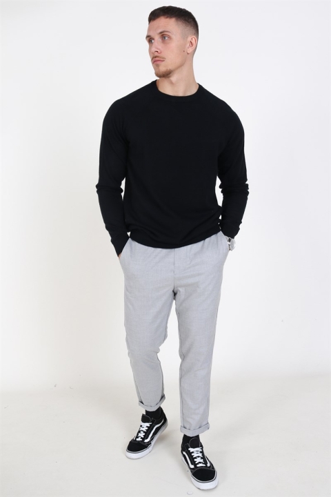 Only & Sons Mikkel Soft Crew Raglan Knit Black