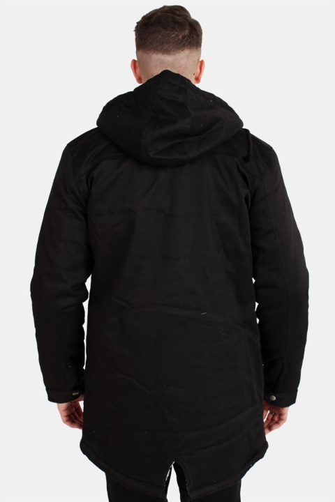 ONLY & SONS ALEX TEDDY PARKA JACKET Black