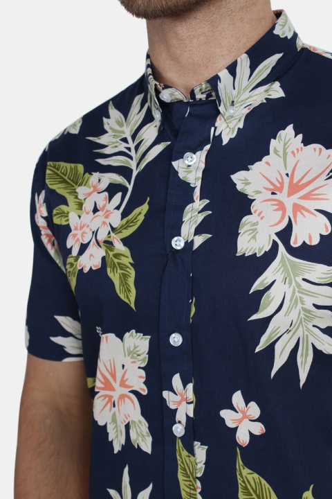 Kronstadt Johan Exotic S/S Shirt Navy