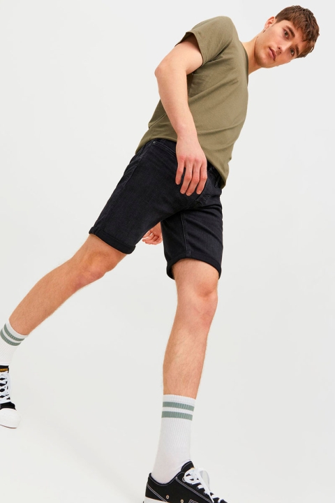 Jack & Jones RICK ORIGINAL DENIM SHORTS Black Denim