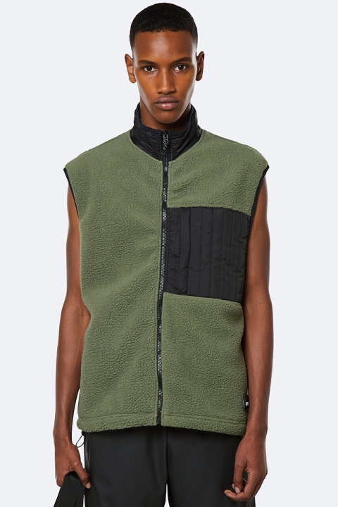 Rains Fleece Vest 19 Olive