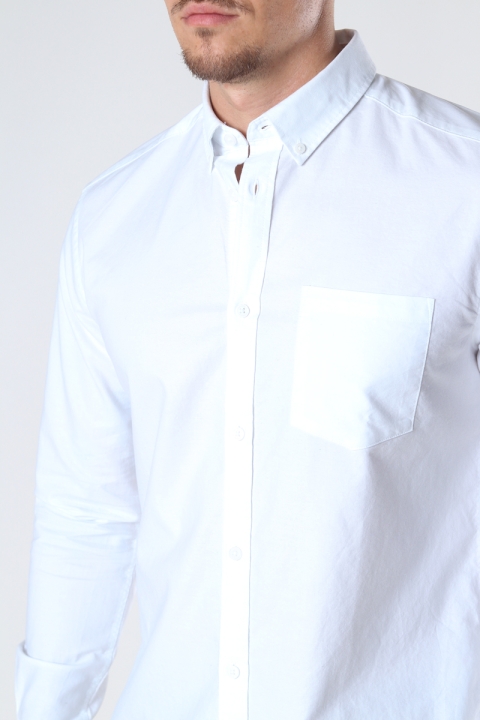 ONLY & SONS ONSNEIL LIFE LS OXFORD SHIRT NOOS White