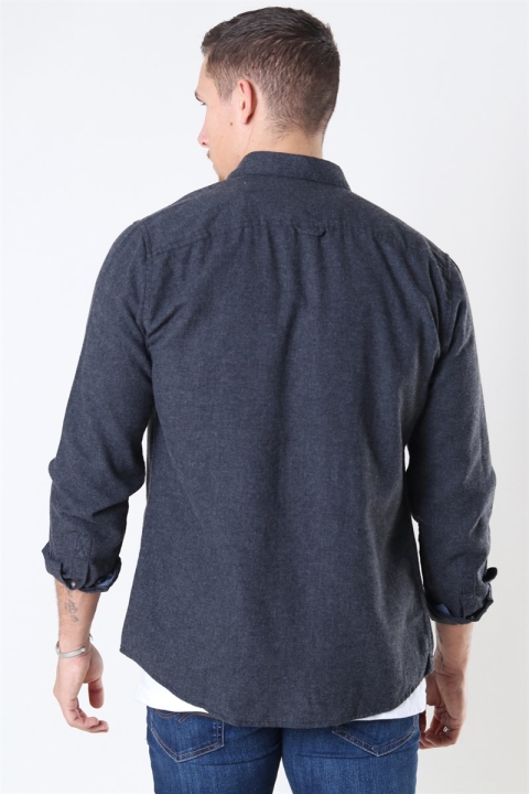 Only & Sons Edin LS Flannel Twill Shirt Black