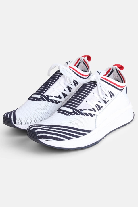 Puma Tsugi Jun Sport Stripes Sneakers White/Peacoat/Red