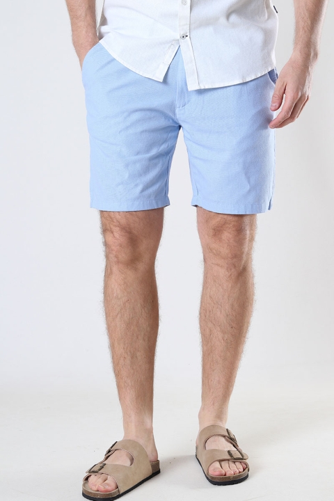 Kronstadt Chill Linen Shorts Light blue