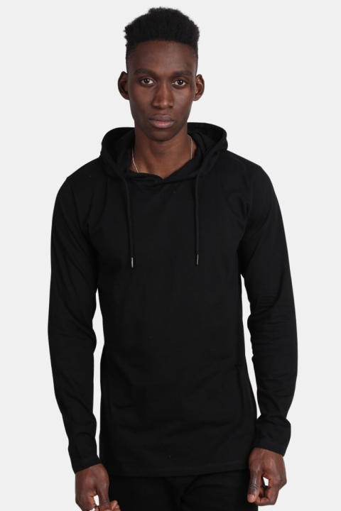 Basic Brand Hooded T-shirt Black