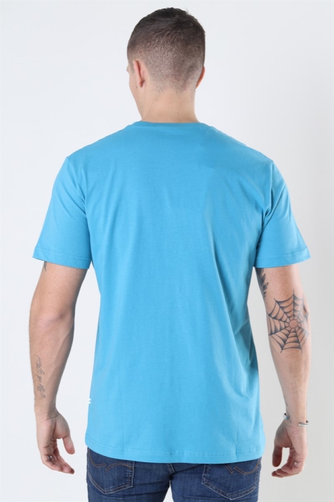 Selected Norman 180 SS O-Neck T-shirt Bluejay