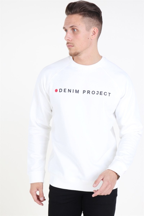 Denim Project Logo Crew Sweatshirts Off White
