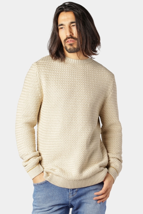 Clean Cut Copenhagen Emilio Knit O-Neck Ecru