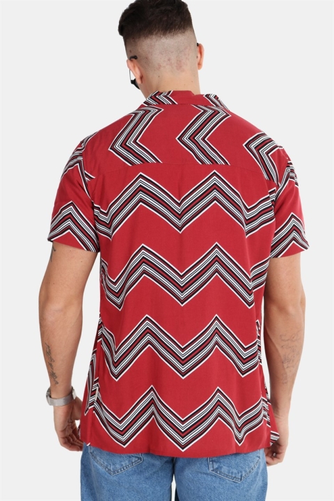 Redefined Rebel Jonathan Shirt Trend Brick Red