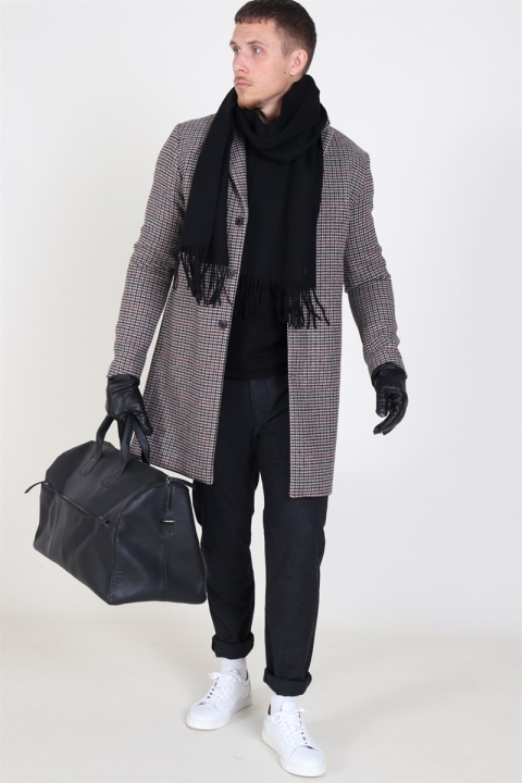 Selected Brove Wool coat Check Multicolour