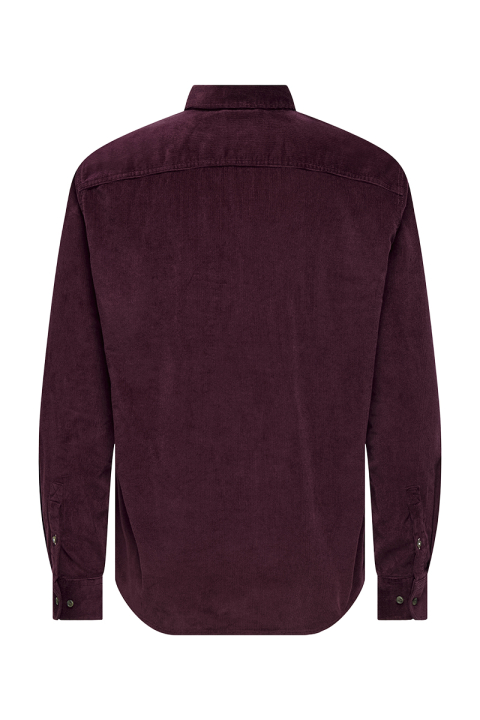 ONLY & SONS Michael Regular Fit Stretch Cord Shirt LS Port Royale