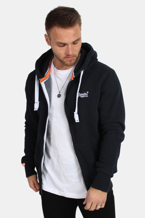 Superdry Orange Label Zip Hoodie Eclipse Navy