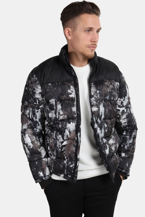 Only & Sons Bertil Puffer Jacket Black Print