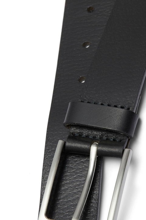 Jack & Jones JACSTOCKHOLM LEATHER BELT NOOS Black