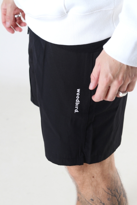 Woodbird Hansi Track Shorts Black