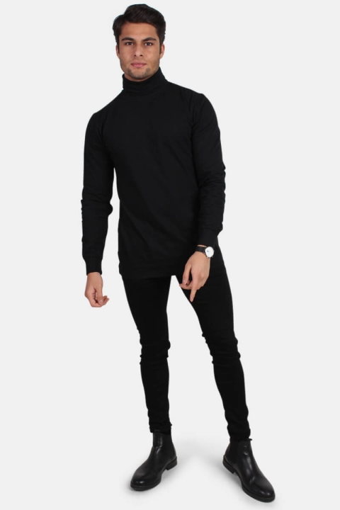 Basic Brand Turtleneck Black