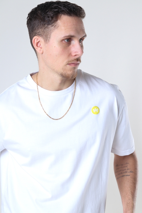 Kronstadt Martin Recycled cotton boxfit t-shirt White