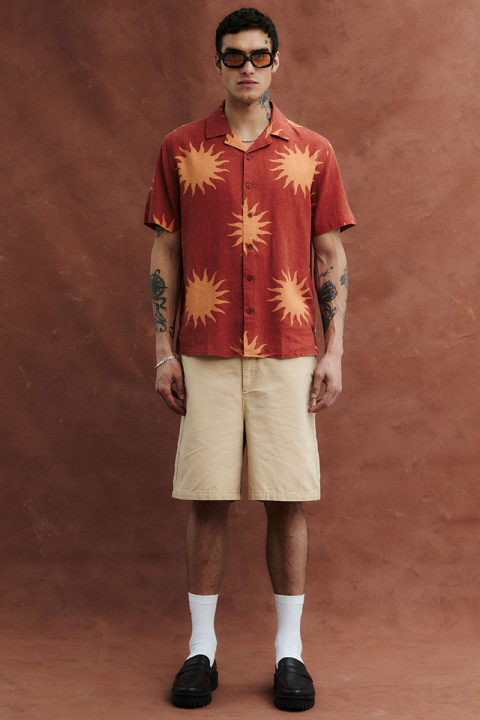 Solid Pargav Shirt Arabian Spice