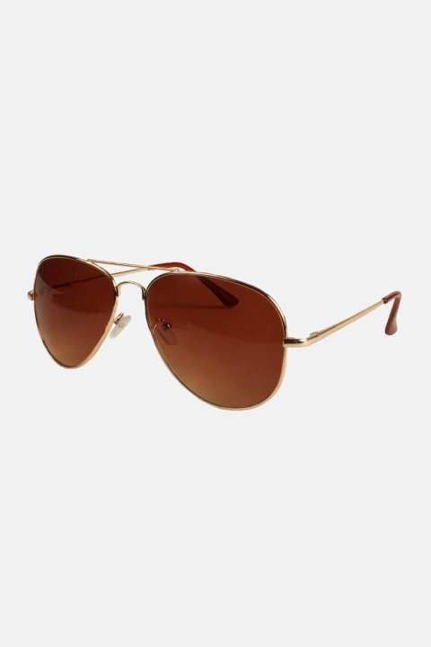 Fashion 1476 Pilot Sunglasses Gold/Brown