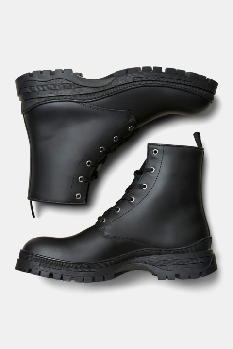 Selected SLHBRODY MATT LEATHER BOOT Black