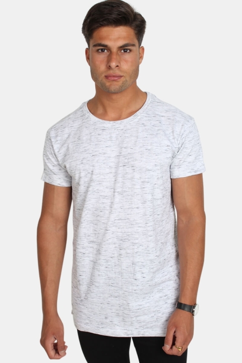 Urban Classics TB1576 Space Dye Turnup T-shirt White/Grey