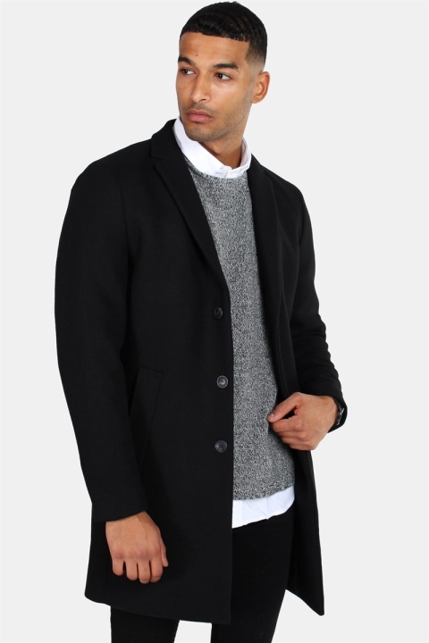 Jack and Jones JPRMorten Wool coat STS Black