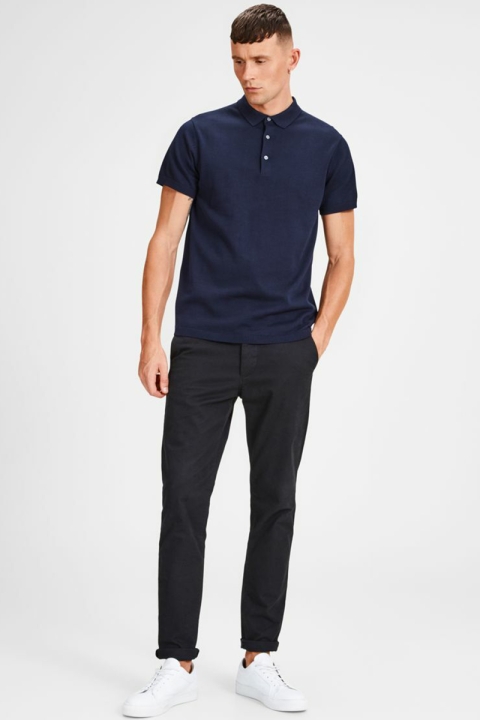 Jack & Jones JPRBLAIGOR KNIT POLO S/S SN Maritime Blue