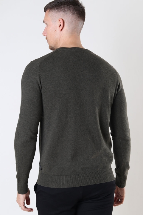 Jack & Jones JJEEMIL KNIT V-NECK NOOS Olive Night