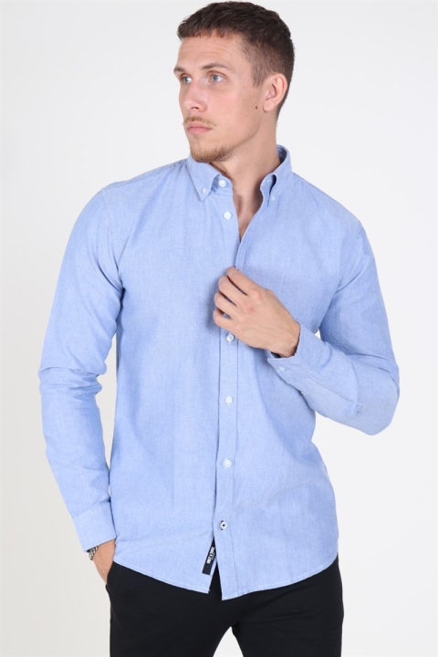 Only & Sons Oliver Organic Oxford Shirt Blue Bell