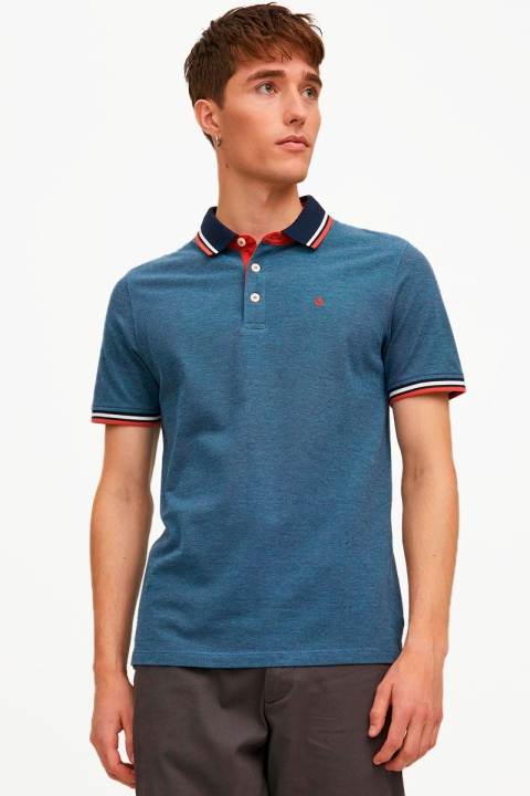 Jack & Jones PAULOS POLO SS Denim Blue