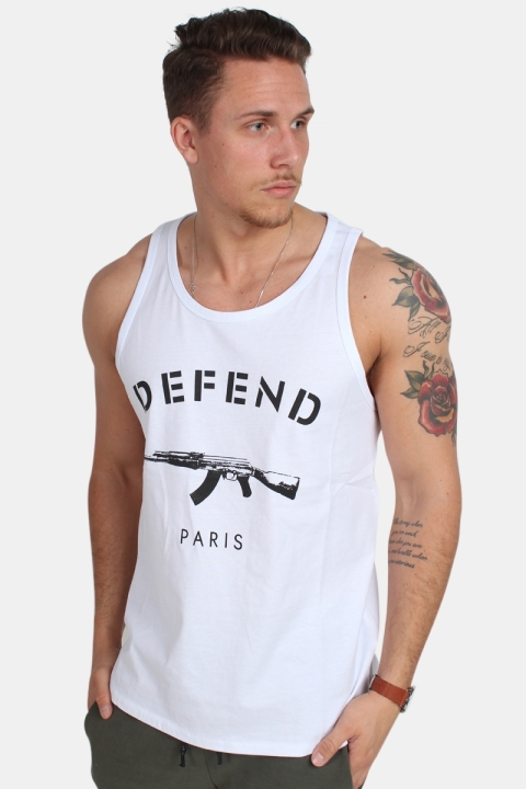 Defend Paris Debardeur Tank Top White