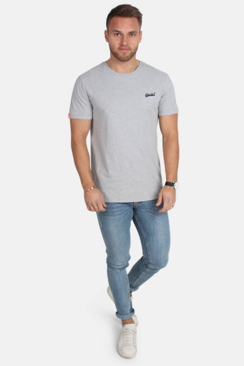 Superdry Orange Label Vintage Emb T-shirt Grey Marl