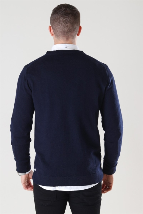 Kronstadt Johannes Merino Strik Cardigan Navy